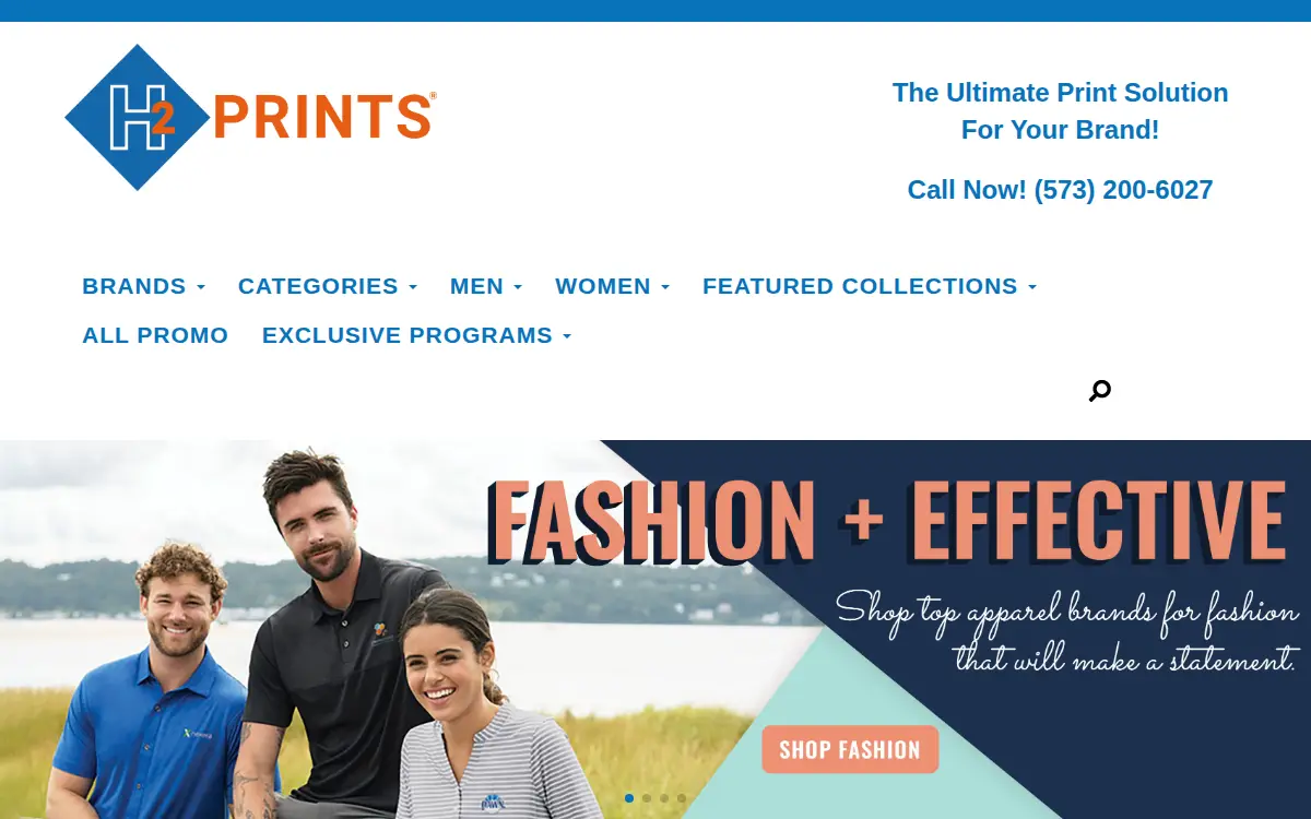 Homepage of H2 Prints L.l.c