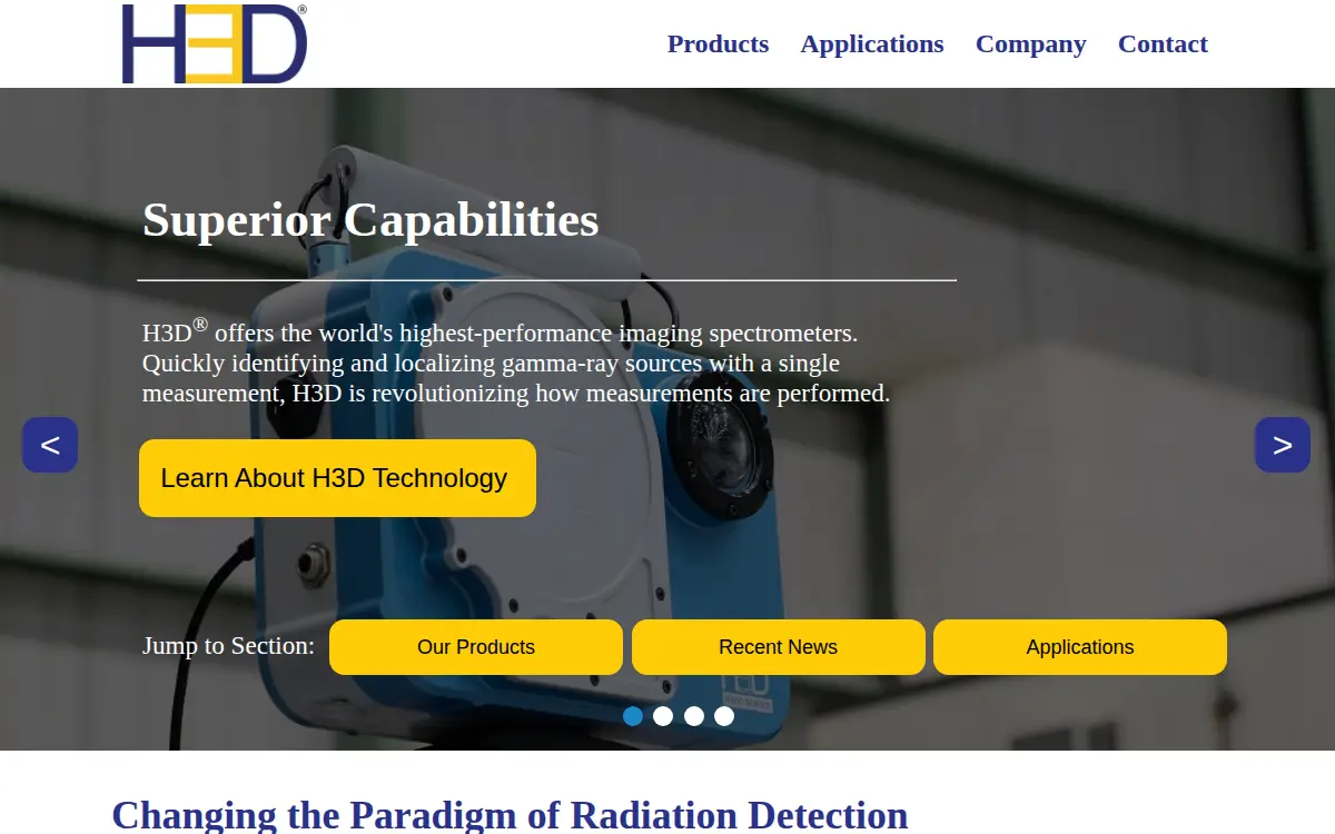 Homepage of H3d INC
