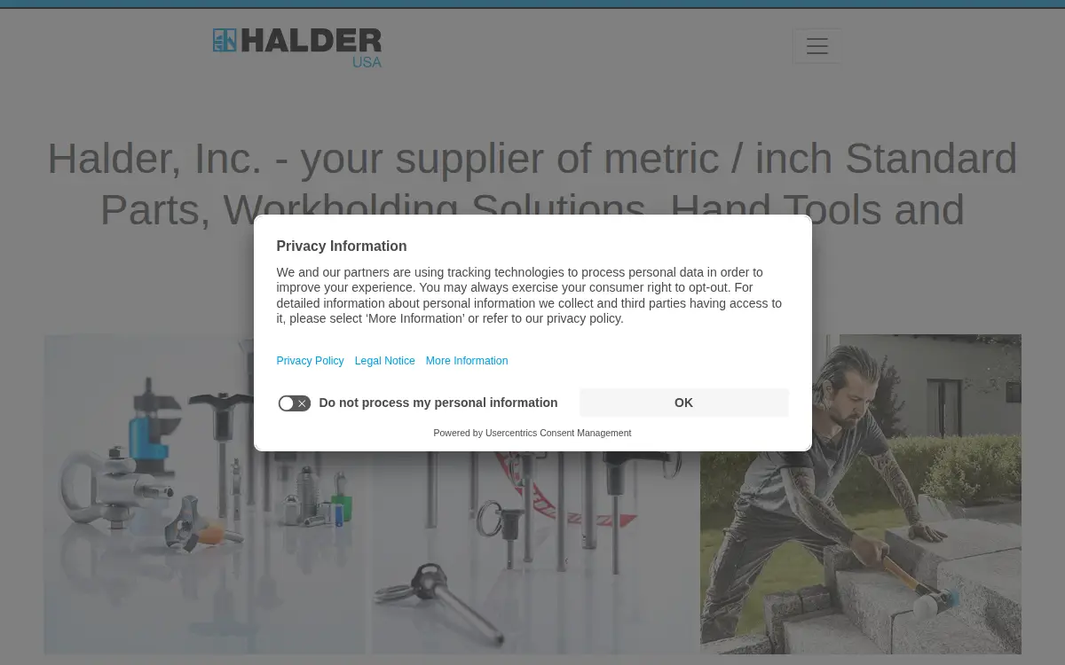 Homepage of Halder INC