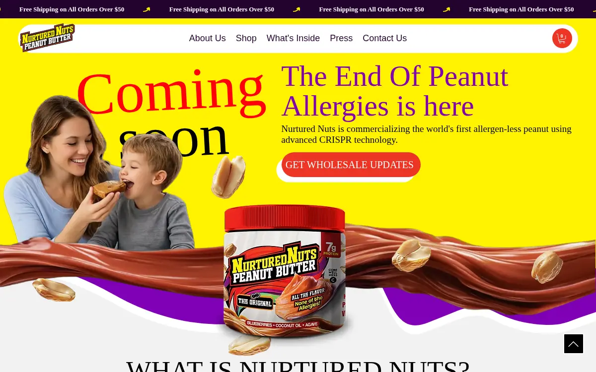 Homepage of Corewellness Company