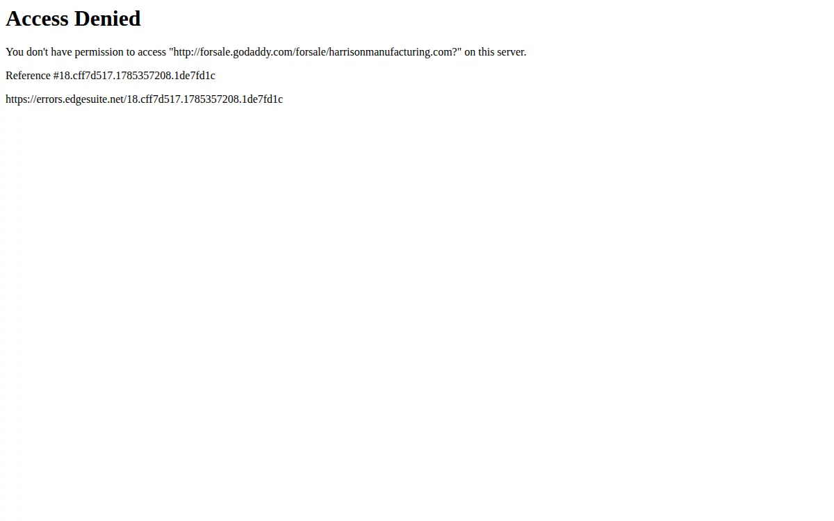 Homepage of Harrison Manufacturing INC