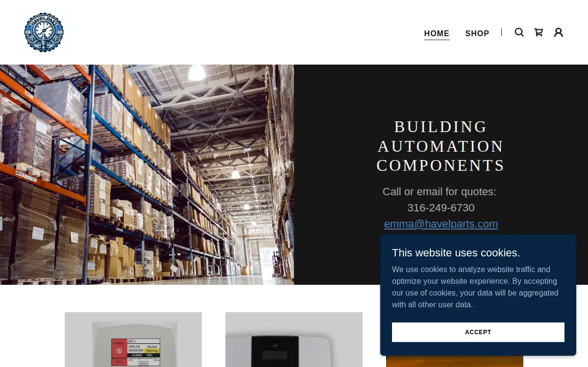 Homepage of Havel Parts LLC