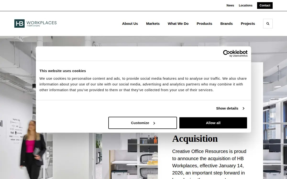 Homepage of Hb Sprague, LLC