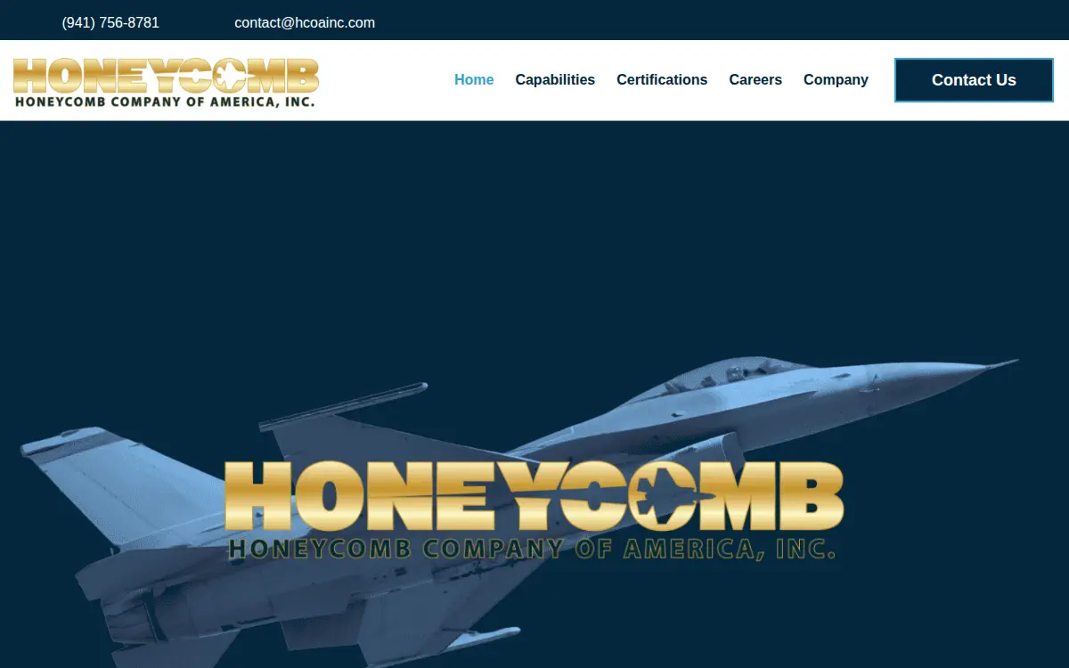 Homepage of Honeycomb Company of America, INC.