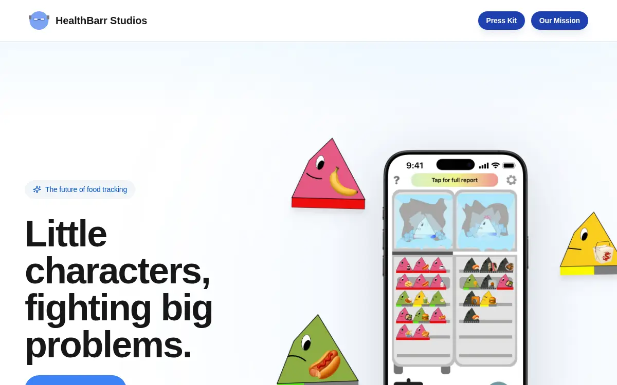 Homepage of Healthbarr Studios LLC