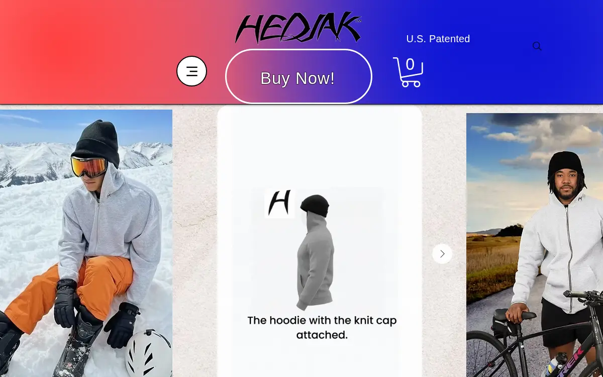 Homepage of Hedjak, INC