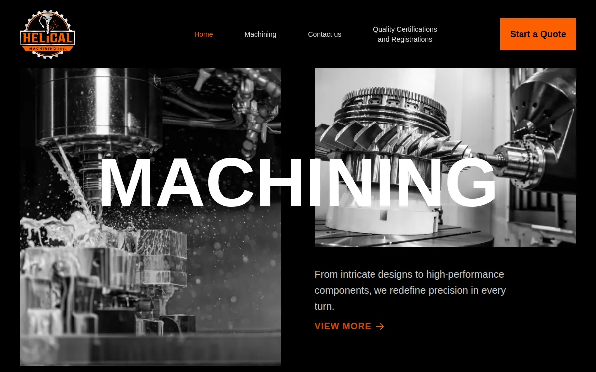 Homepage of Helical Machining, INC