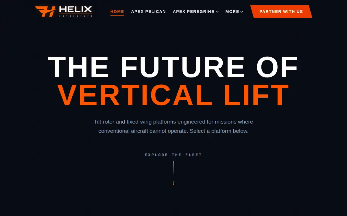Homepage of Helix Rotorcraft, INC.