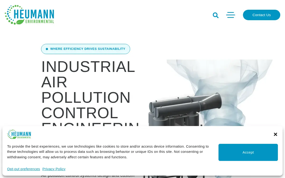Homepage of Heumann Environmental Company LLC