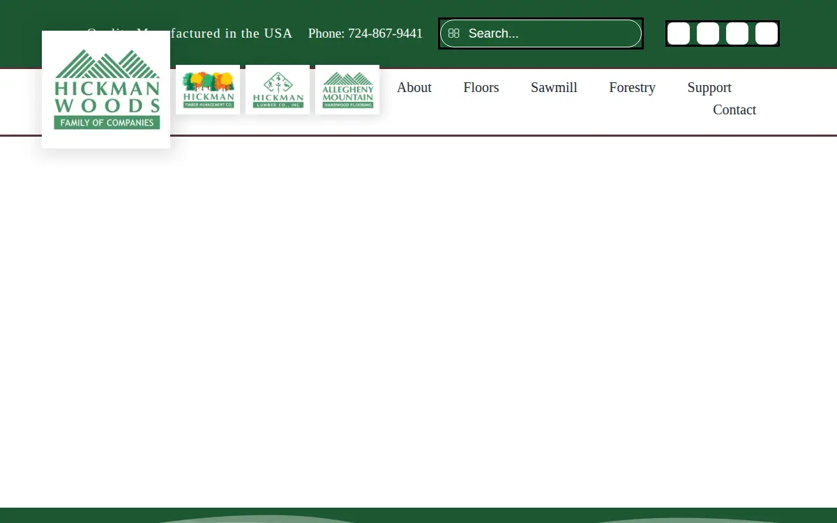 Homepage of Hickman Lumber CO
