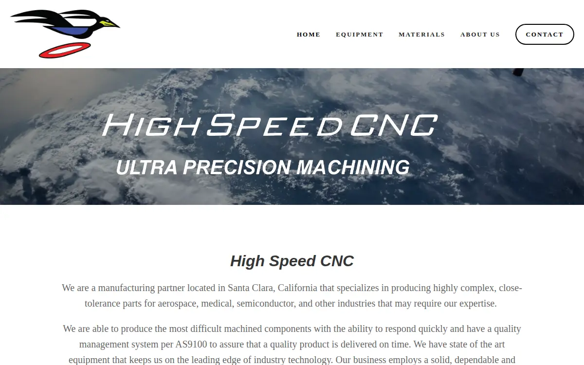 Homepage of High Speed Cnc