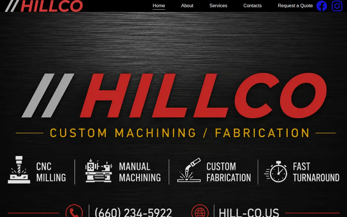 Homepage of Hillco Contracting LLC