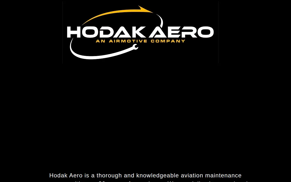 Homepage of Hodak Aero LLC