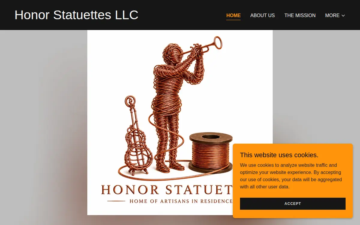 Homepage of Honor Statuettes, LLC