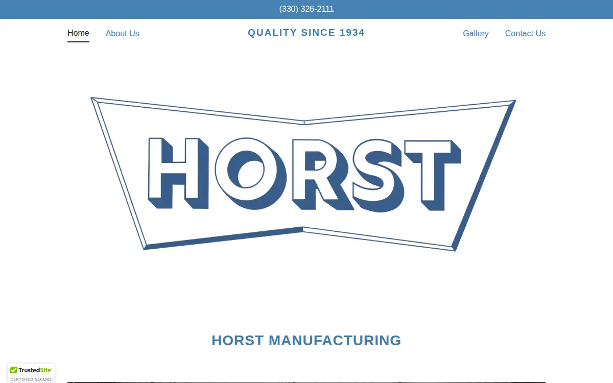 Homepage of Horst Manufacturing CO INC
