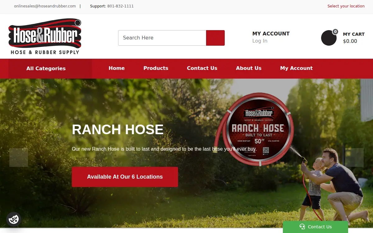 Homepage of Hose & Rubber Supply, INC
