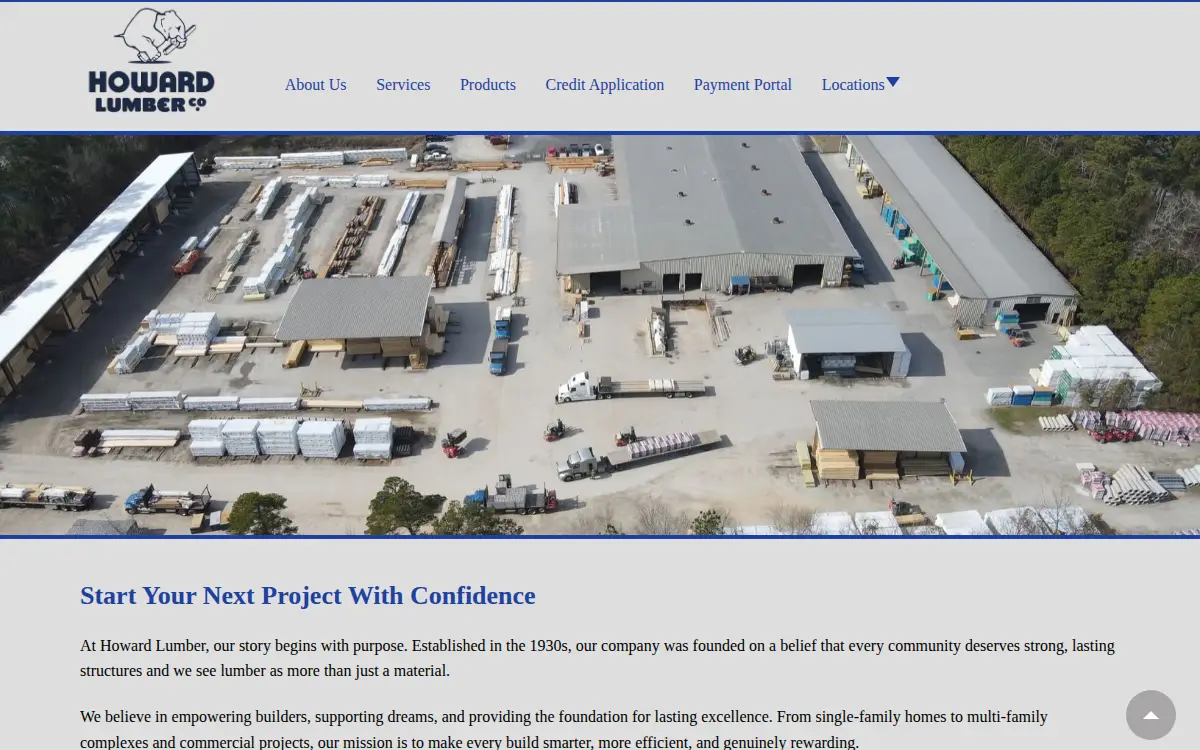 Homepage of Howard Lumber CO