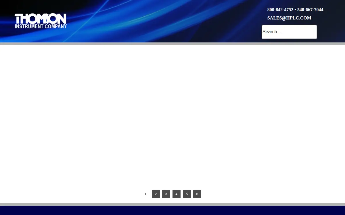 Homepage of Thomson Instrument Company