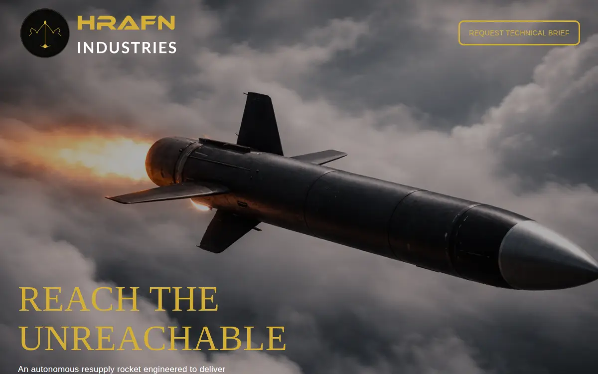 Homepage of Hrafn Industries, INC