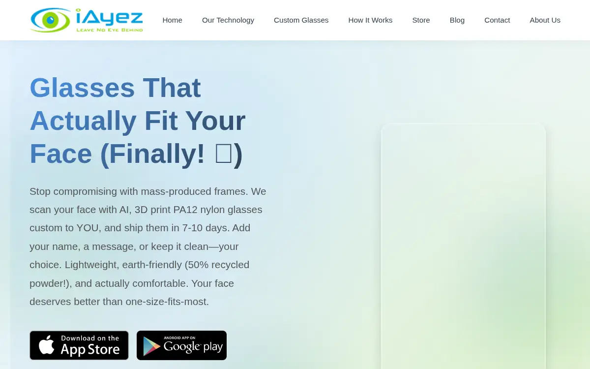 Homepage of Iayez, INC.