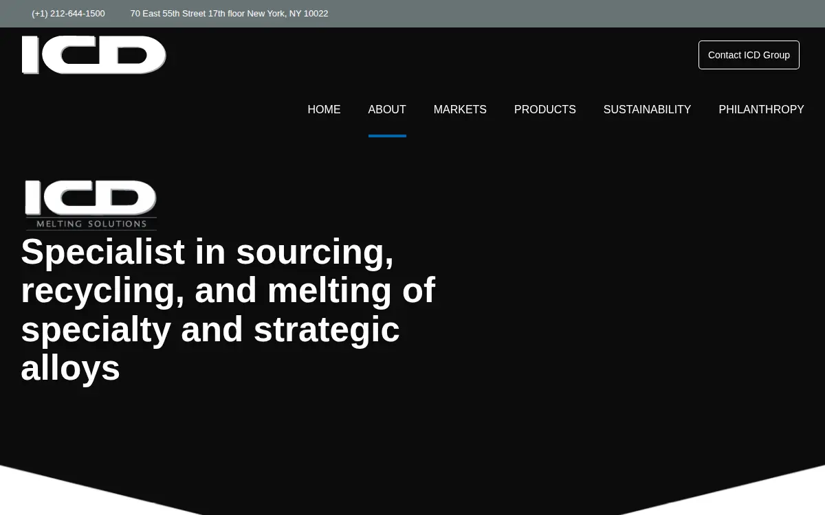 Homepage of Icd Melting Solutions LLC