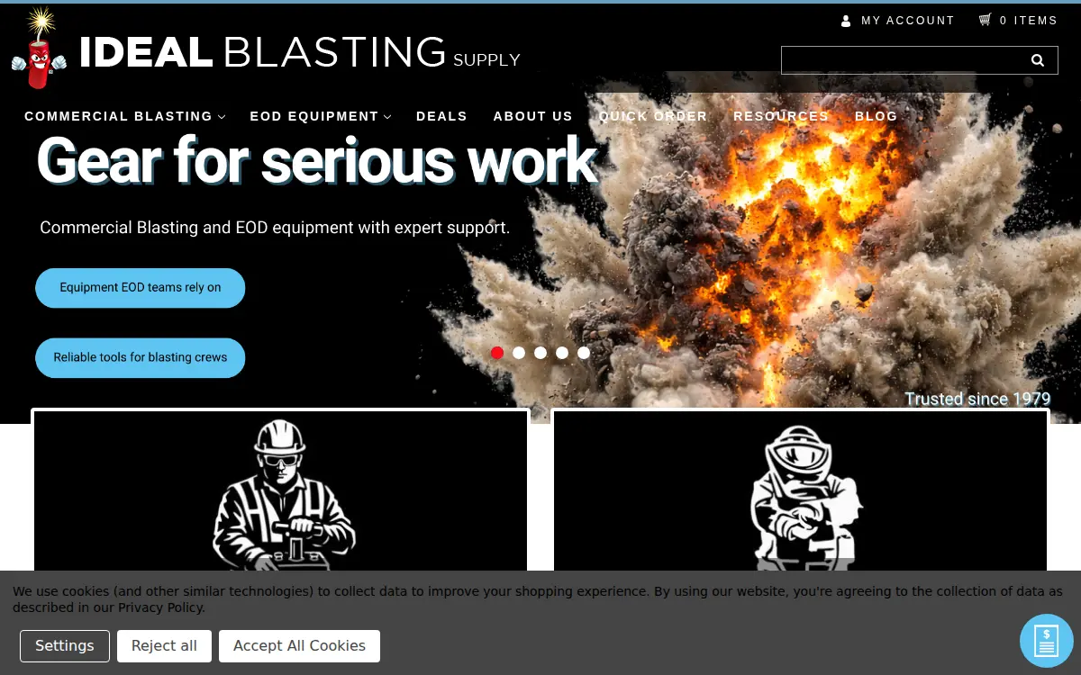 Homepage of Ideal Supply INC