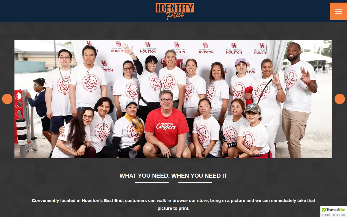 Homepage of Identity Plus LLC