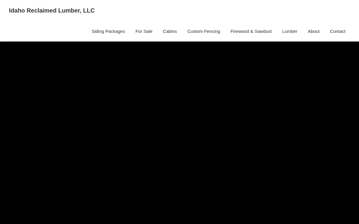 Homepage of Idaho Reclaimed Lumber, LLC.
