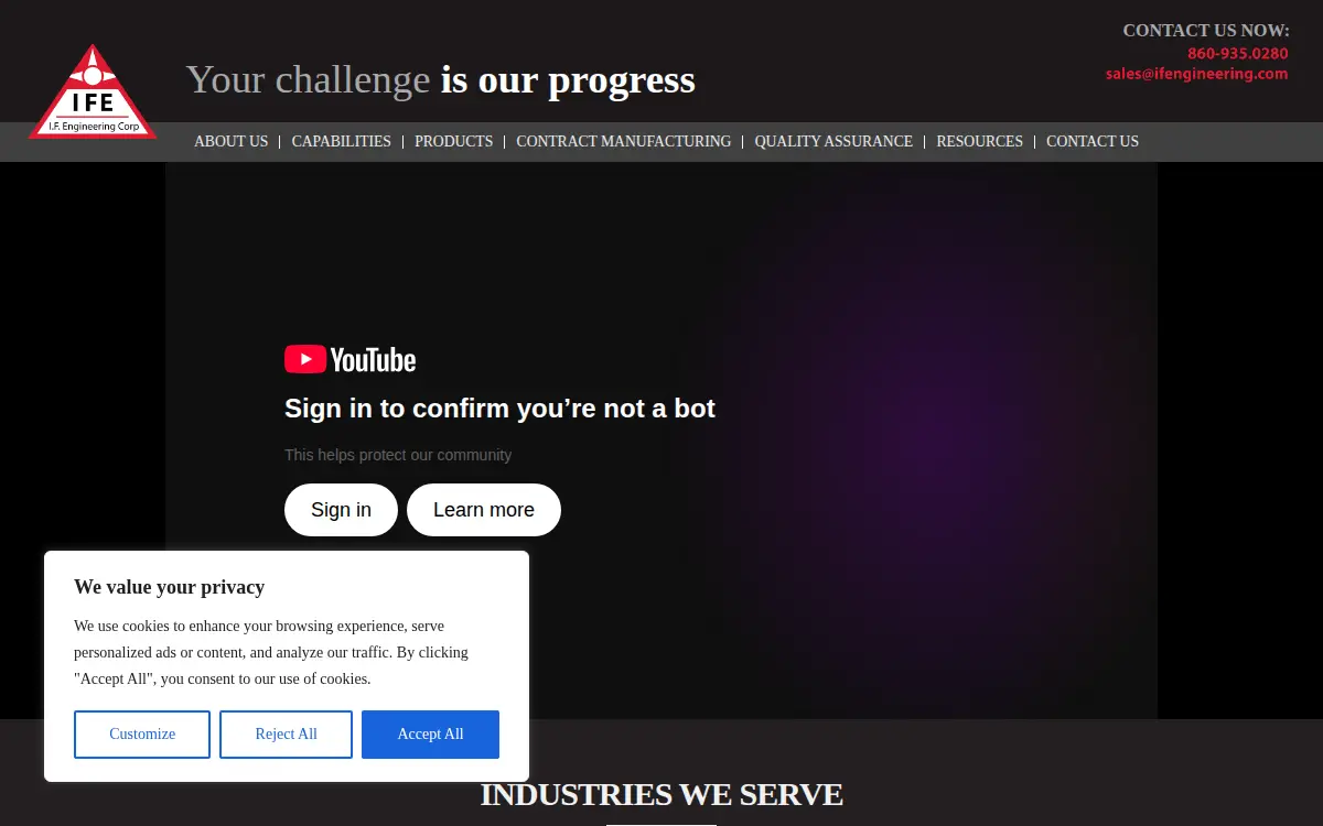 Homepage of I. F. Engineering, CORP.