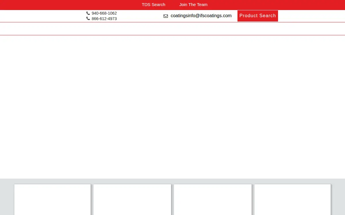 Homepage of Ifs Coatings INC