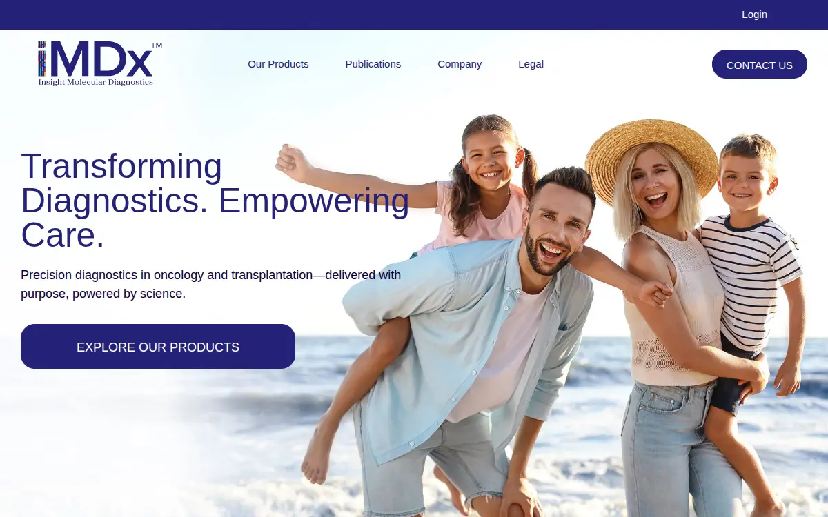 Homepage of Insight Molecular Diagnostics INC