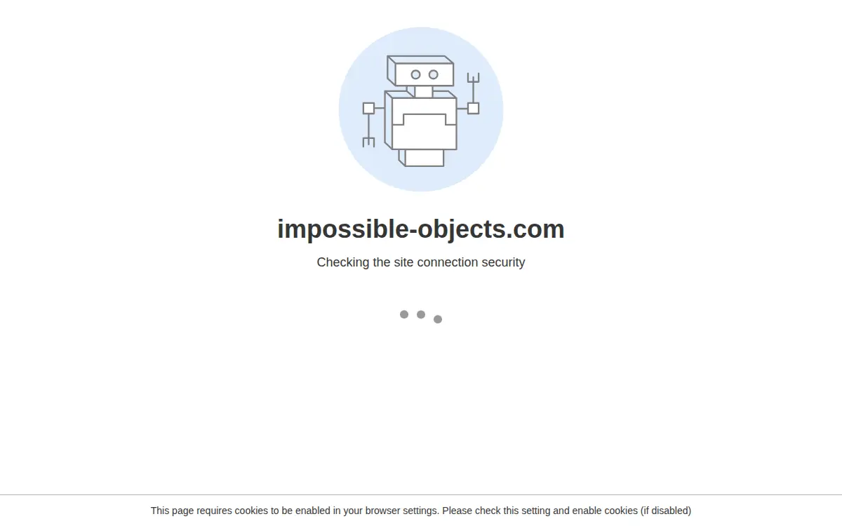 Homepage of Impossible Objects, INC.