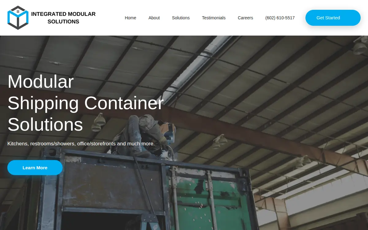 Homepage of Integrated Modular Solutions LLC