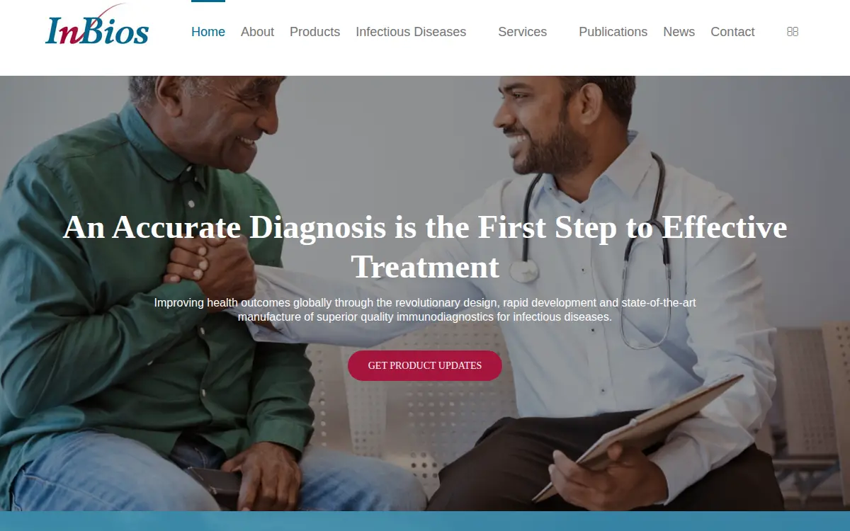 Homepage of Inbios International INC