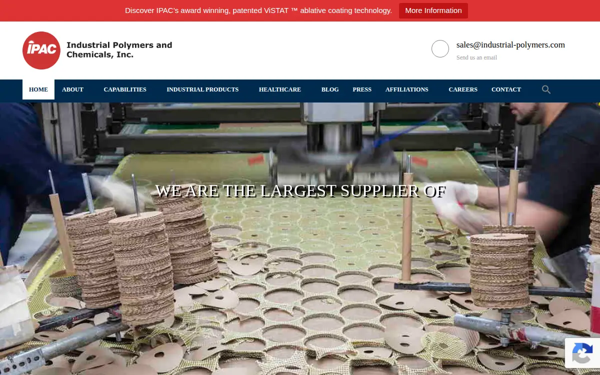 Homepage of Industrial Polymers & Chemicals, INC.