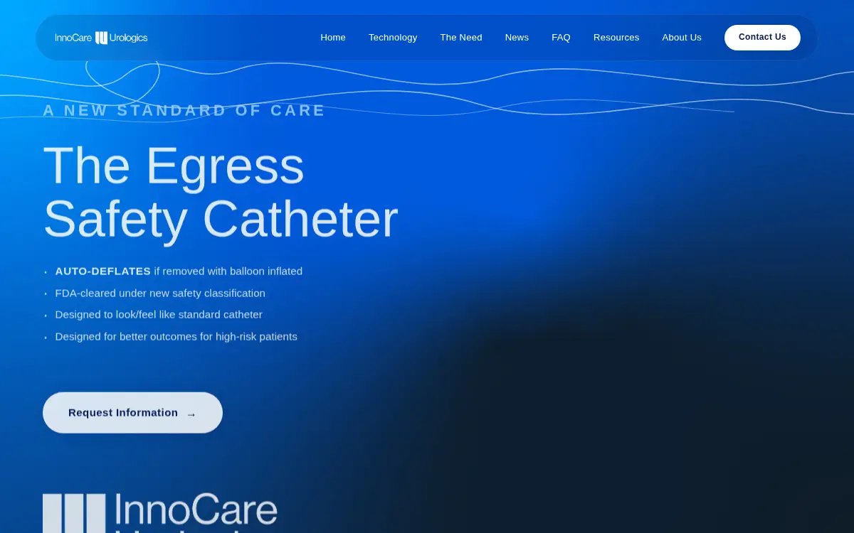 Homepage of Innocare Urologics LLC