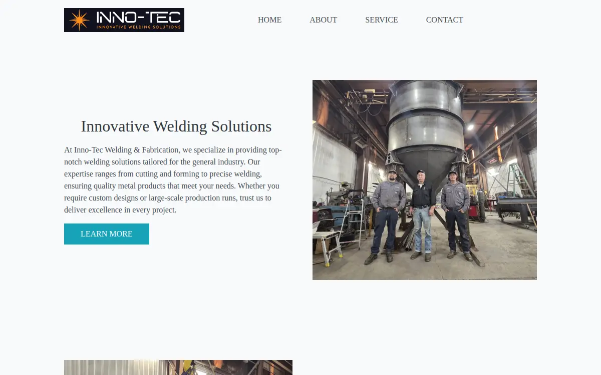 Homepage of Inno-tec Welding & Fabrication LLC