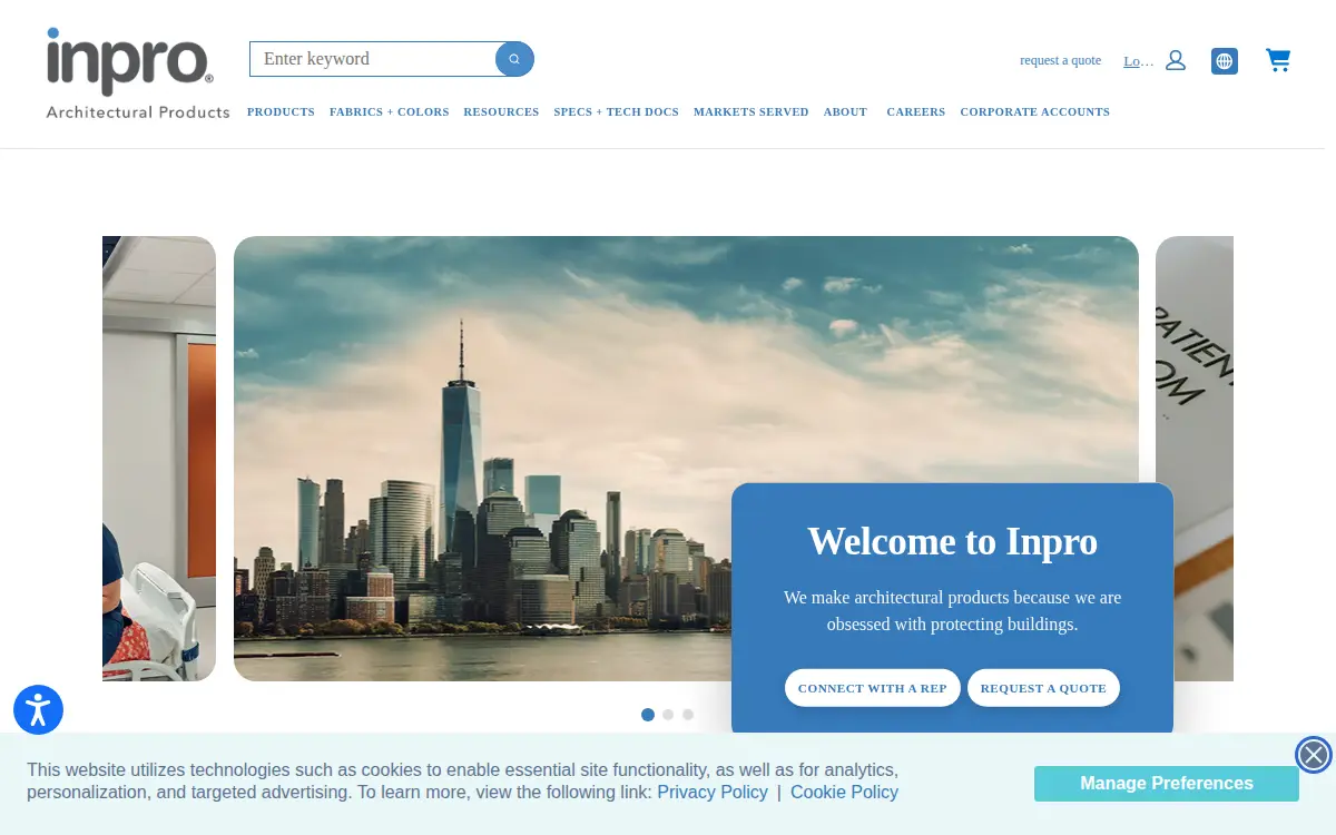 Homepage of Inpro CORP