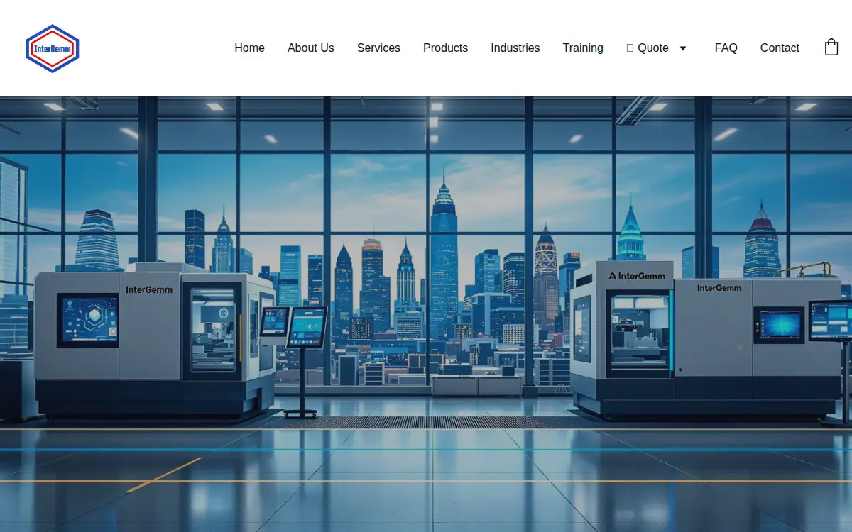 Homepage of Intergemm LLC