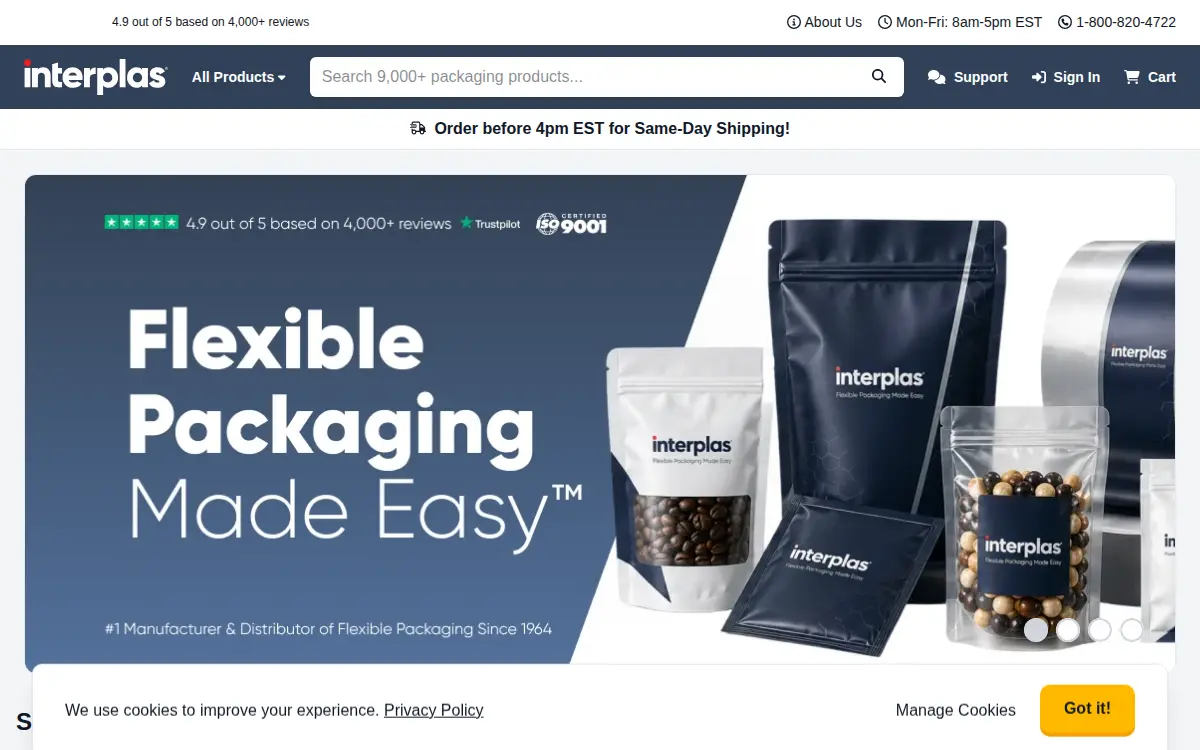 Homepage of International Plastics INC