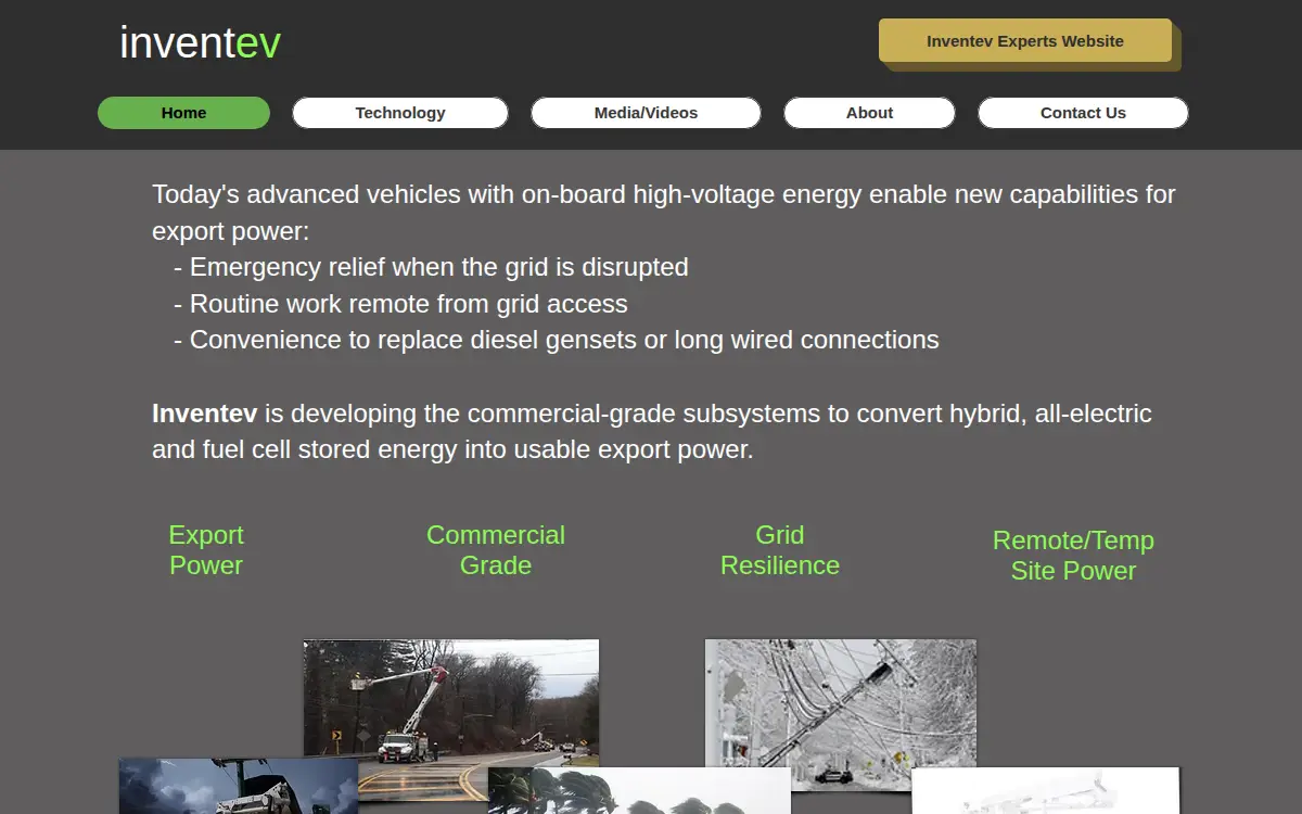 Homepage of Inventev LLC