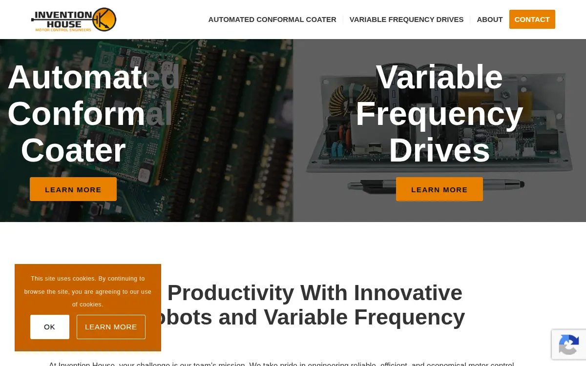 Homepage of Invention House LLC