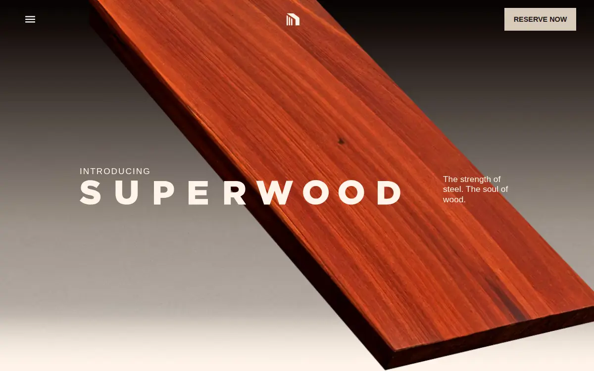 Homepage of Inventwood INC.