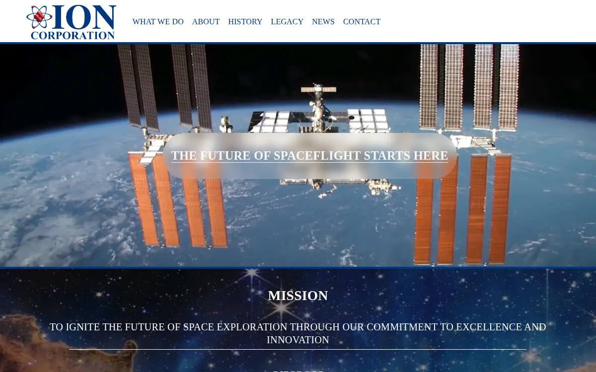 Homepage of Ion CORP
