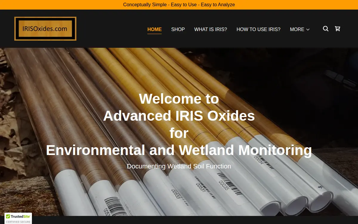Homepage of Advanced Iris Oxides LLC