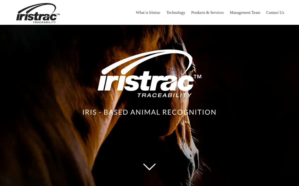 Homepage of Iristrac, LLC