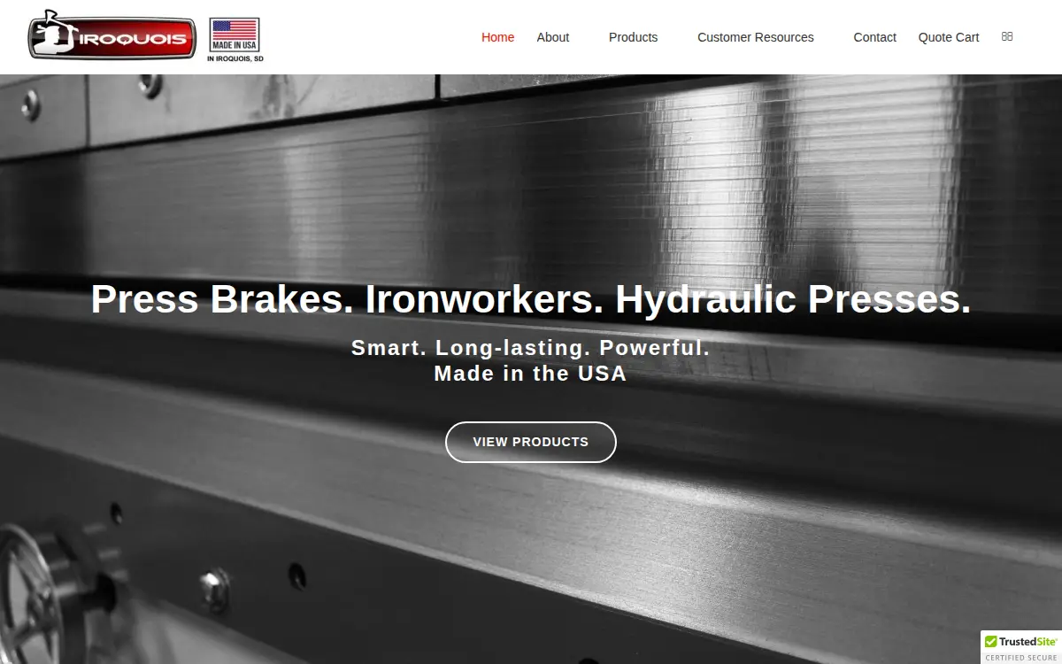 Homepage of Iroquois Ironworker, INC