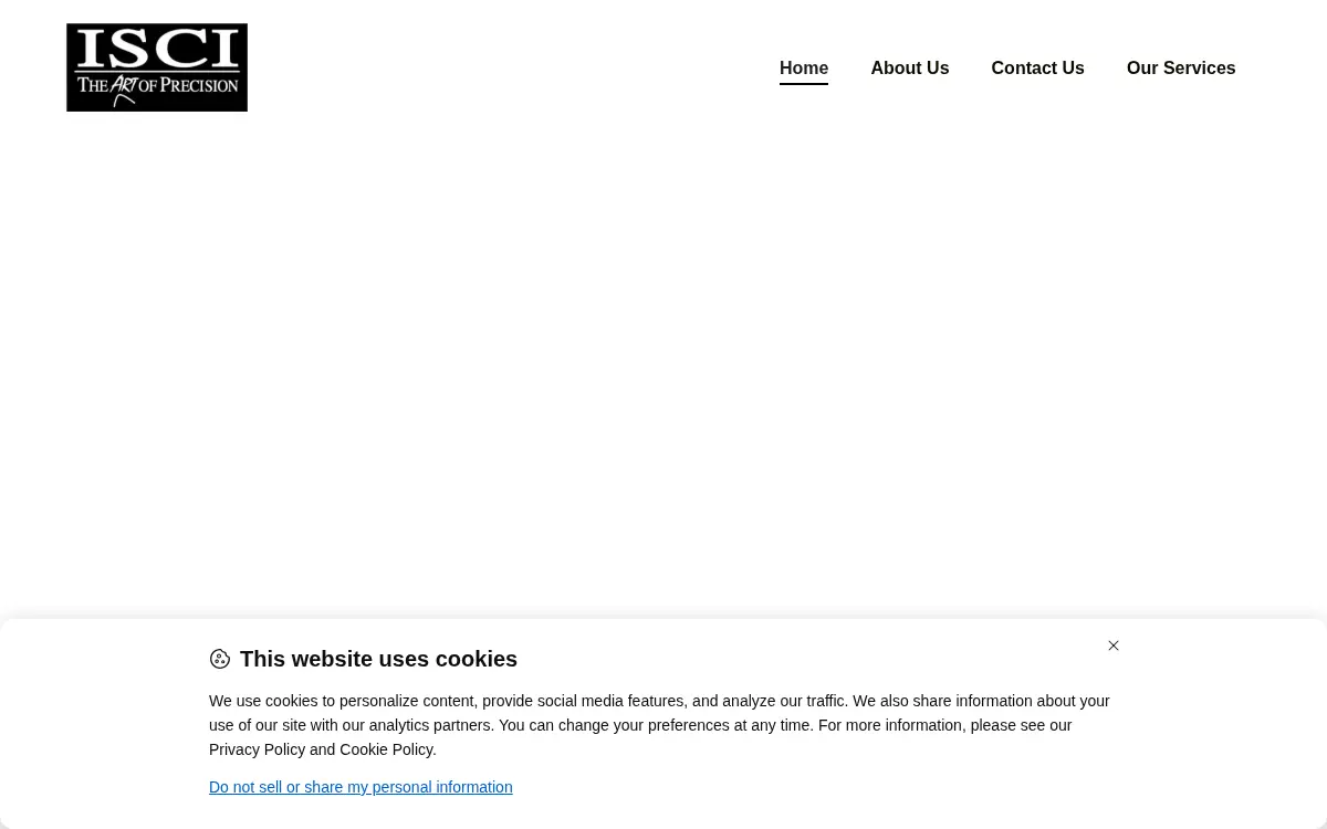Homepage of Industrial Specialty CO INC
