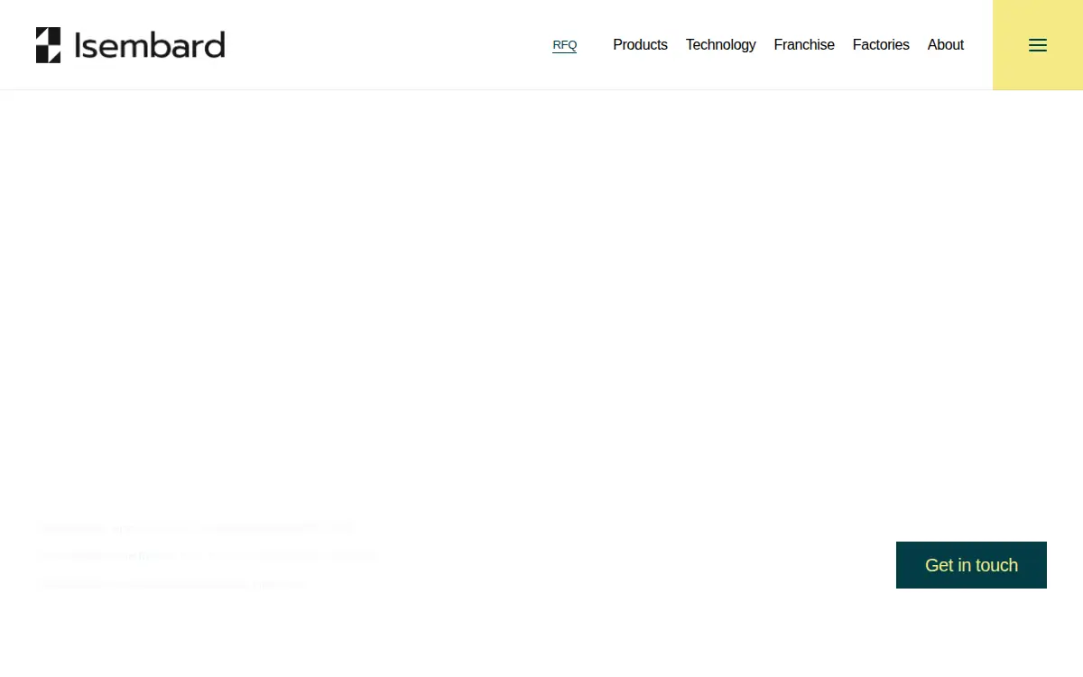 Homepage of Isembard Corporation