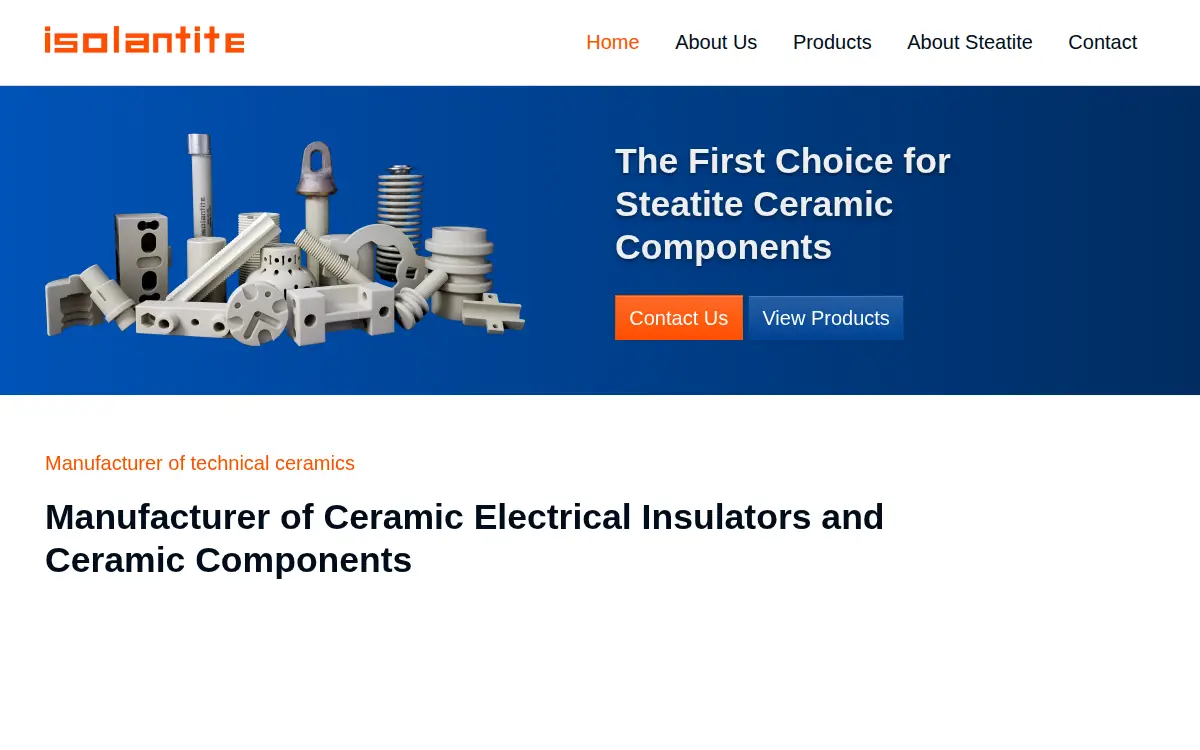 Homepage of Isolantite Manufacturing CO INC